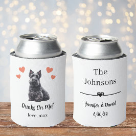 Porta-lata O Casamento Terrier Pet Da Escócia Personalizado P