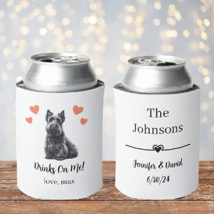 Porta-lata O Casamento Terrier Pet Da Escócia Personalizado P