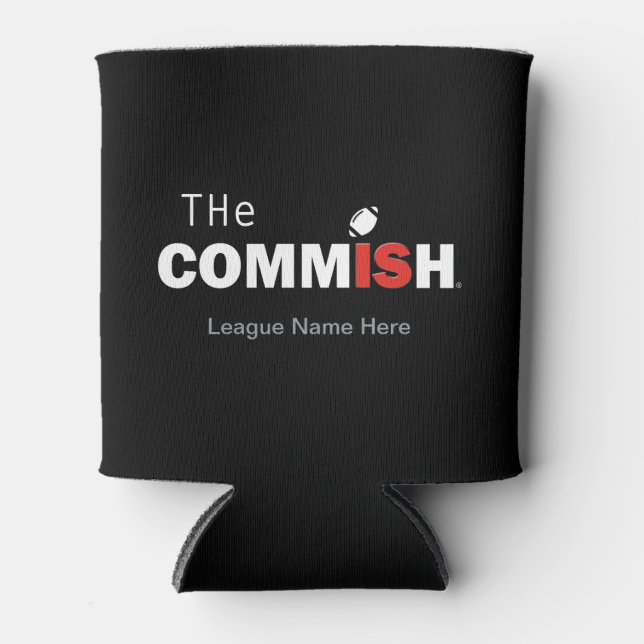 Porta-lata O Commish Custom Fantasy Football  (Frente)