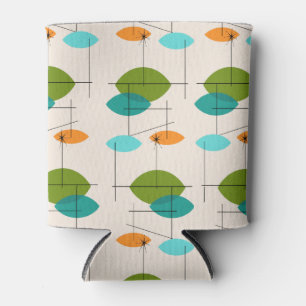 Porta-lata O costume móvel atômico retro do teste padrão p