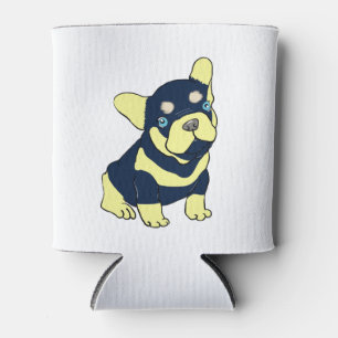 Porta-lata O desenho animado francês Bulldog pode resfriar