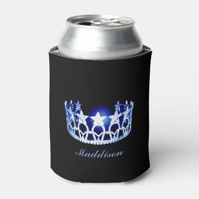 Porta-lata O estilo Miss EUA Crown Custom Can Cooler (Can Front)