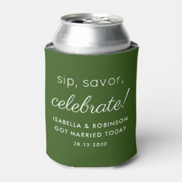 Porta-lata O Favor Do Casamento Sip Savor Celebra Engraçado V