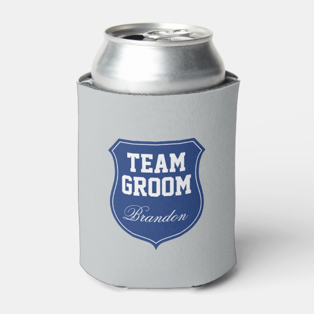 Porta-lata O Funny Team Groom pode resfriar para festa de cas (Can Front)