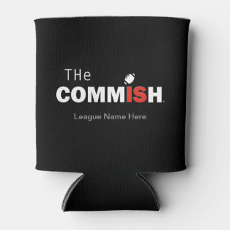 Porta-lata O futebol de fantasia personalizado da Commish