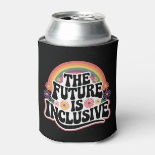Porta-lata O Futuro é Inclusivo Bandeira Arco-Íris LGBTQ Gay
