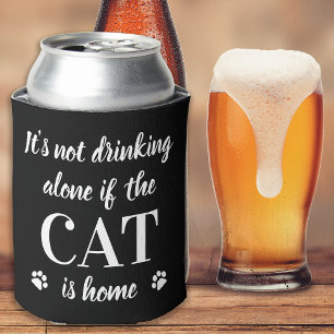 Porta-lata O Gato Não É Bebendo Sozinho É Foto De Pet Em C