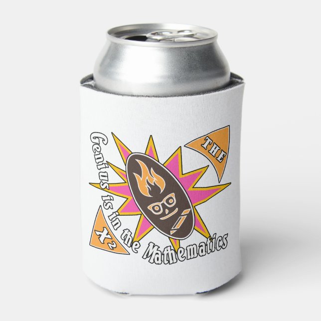 Porta-lata O gênio está na matemática (Can Front)