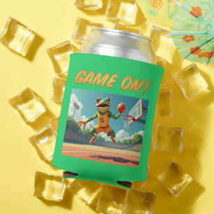 Porta-lata O jogo no Sapo de basquete pode resfriar