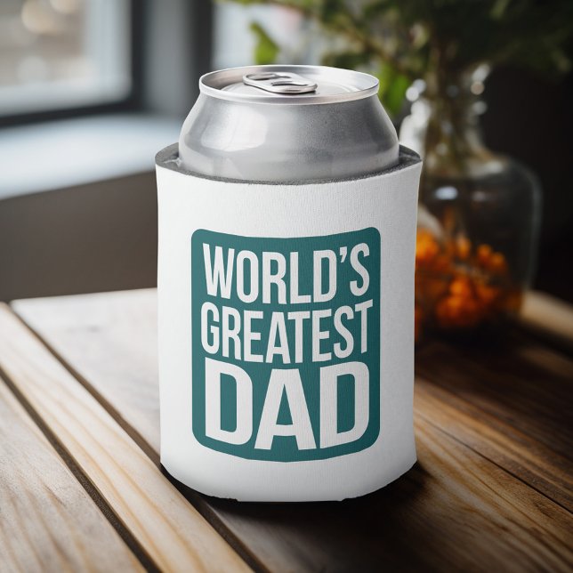 Porta-lata O maior Pai do mundo (Can Cooler - Father's Day Gift or a New Dad Favor)