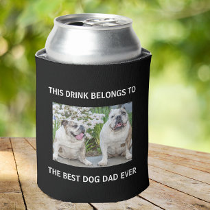 Porta-lata O Melhor Pai De Cão Para Preto De Fotografia Pers