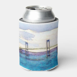 Porta-lata O monograma da ponte Newport pode resfriar com