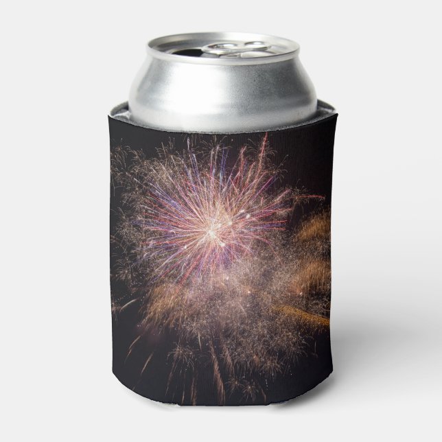 Porta-lata O monograma personalizado do Fireworks pode resfri (Can Front)