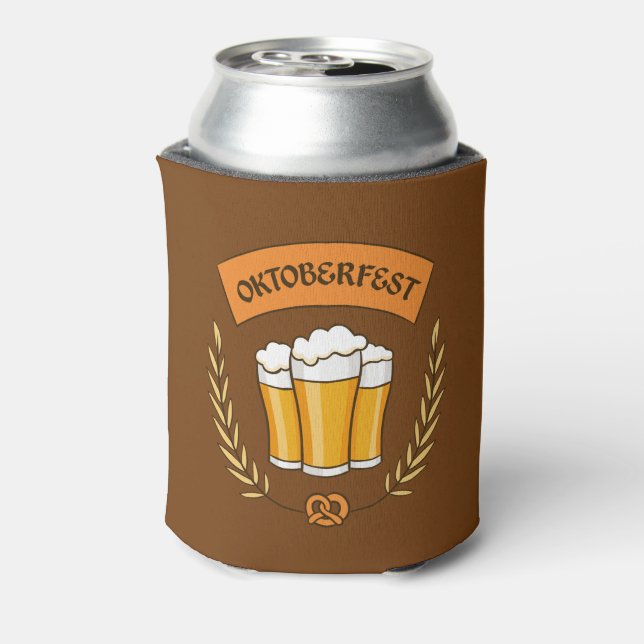 Porta-lata O monograma personalizado Oktoberfest pode resfria (Can Back)