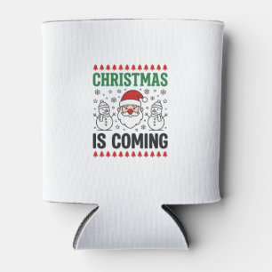 Porta-lata O Natal Está Chegando Design de Papai Noel Boneco