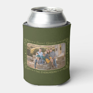 Porta-lata O nome e a foto personalizados das saudações da es