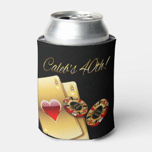 Porta-lata O partido do estilo 40th do casino PEDE-ME 4 NOMES