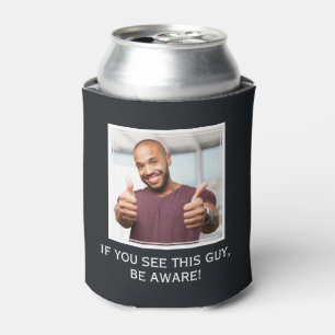 Porta-lata O personalizado de FOTO e TEXTO pode resfriar