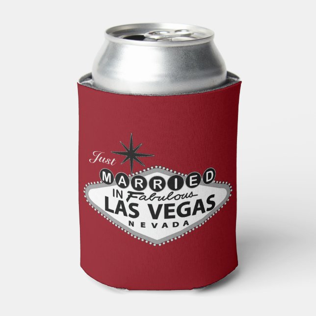 Porta-lata O Personalizado Do Favor De Casamento De Las Vegas (Can Front)