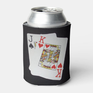 Porta-lata O póquer carda o rei de Jack,