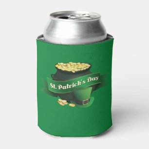 Porta-lata O pote do Leprechaun do Dia de São Patrício de