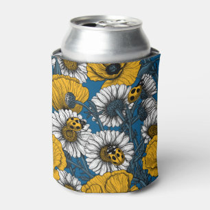 Porta-lata O prado em amarelo e azul