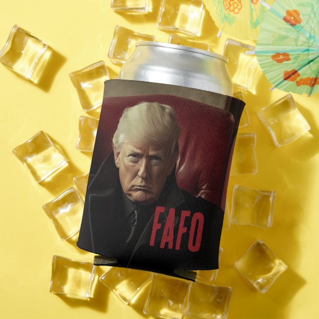 Porta-lata O Presidente Donald Trump FAFO FAFO e descubra (Verão in situ)