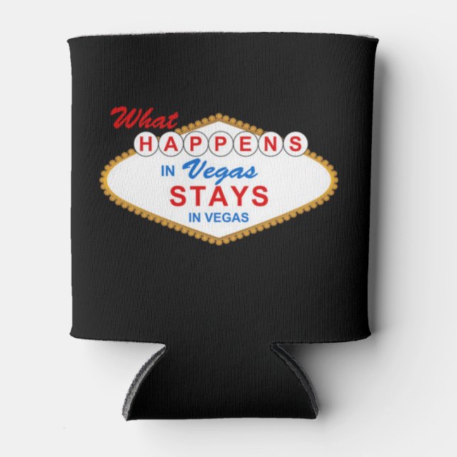Porta-lata O que acontece em Vegas (Frente)
