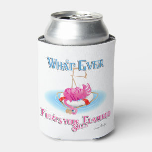 Porta-lata O que quer que flutue seu Bobo Flamingo