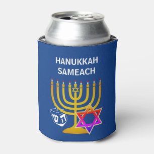 Porta-lata O SAMEACH HANUKKAH Personalizado pode resfriar