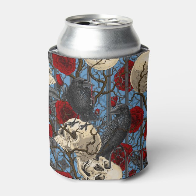 Porta-lata O segredo do Raven. Ilustração gótica escura e san (Can Front)