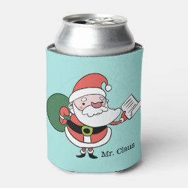 Porta-lata O texto personalizado do Papai Noel pode resfriar