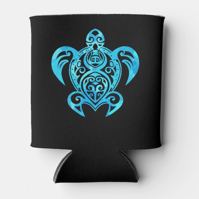 Porta-lata Ocean Blue Tribal Hawaiai (Frente)