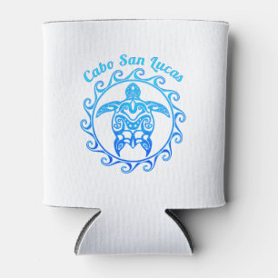 Porta-lata Ocean Blue Tribal Turtle Cabo San Lucas
