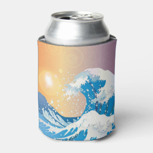 Porta-lata Oceano Sunset de Arte Onda Japonês