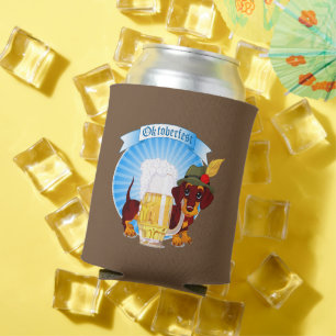 Porta-lata Octoberfest Dachshund pode resfriar