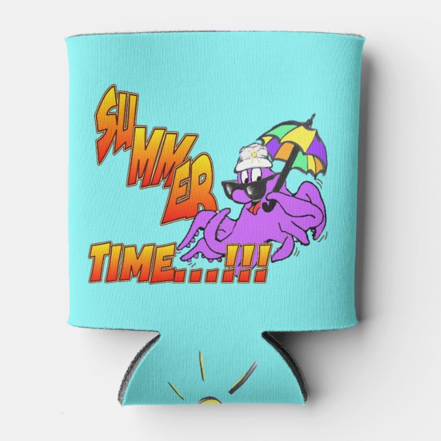 Porta-lata Octopus Summer Time Can Cooler (Frente)