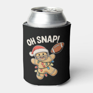 Porta-lata Oh Snap Biscoito de Gengibre Futebol Natal Xmas Es