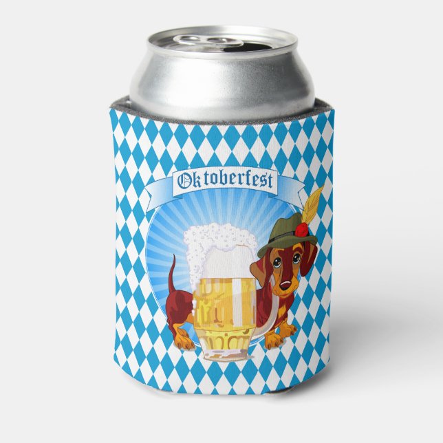 Porta-lata Oktoberfest Beer Hound (Can Back)