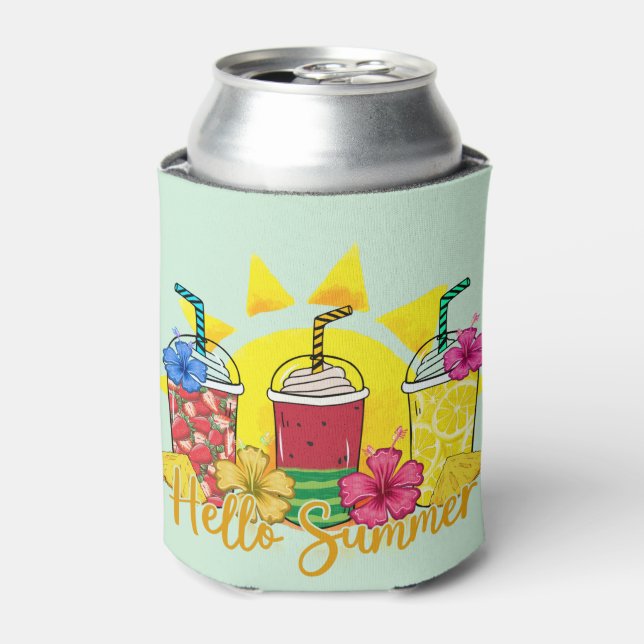 Porta-lata Olá Summer | Refrescando Fruta tropical Smoothy (Can Front)