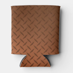 Porta-lata Olhar de cobre do teste padrão de Diamondplate