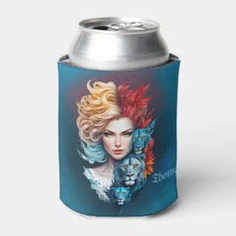 Porta-lata Olhos do Leão e Cabelo Estrelado