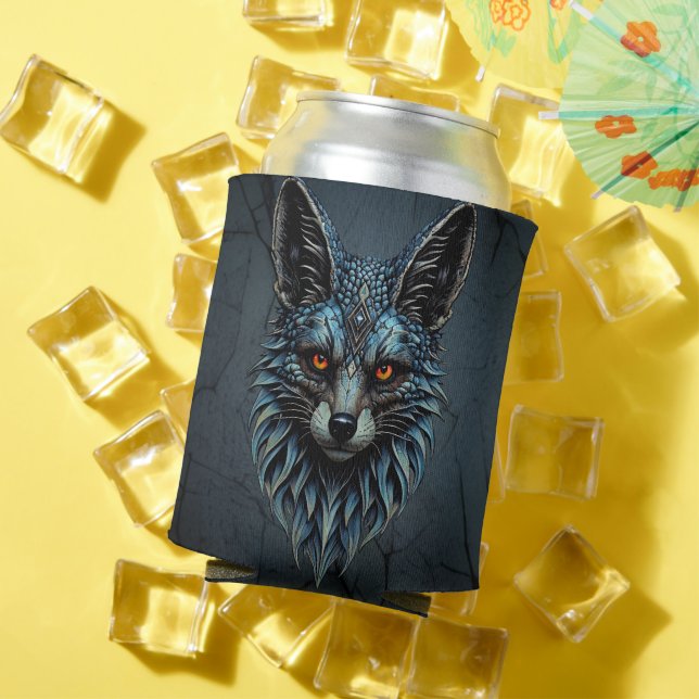 Porta-lata Olhos laranja, pele legal: a raposa deslumbrante. (Verão in situ)