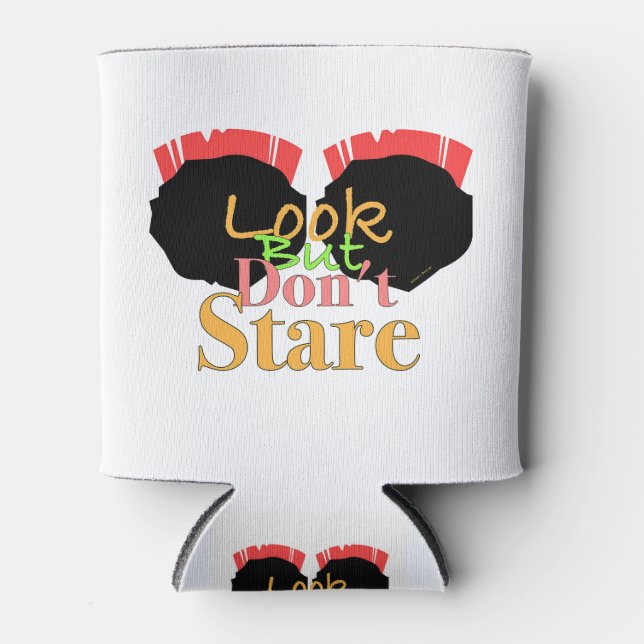 Porta-lata Olhos legal, olhem, mas não olhem (Frente)