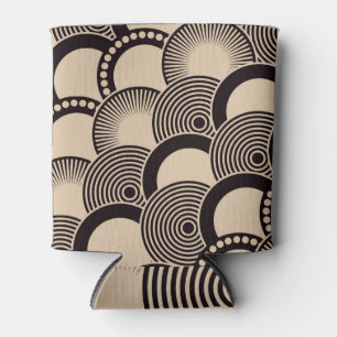Porta-lata Ondas japonesas, escalas, anéis, marfim preto.