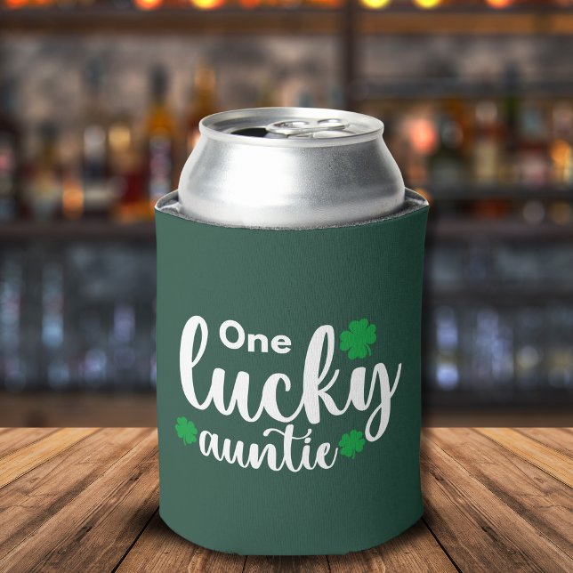 Porta-lata One Lucky Auntie Funny St Patrick Day (Criador carregado)