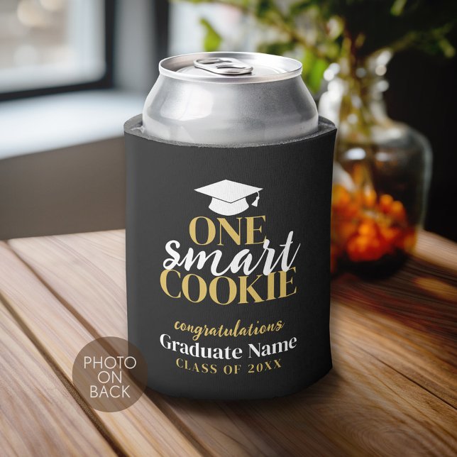 Porta-lata One Smart Cookie - Graduação Moderna 1 Foto (Custom Can Cooler)