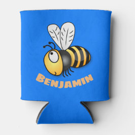 Porta-lata Óptica ilustração de desenho animado de abelha fel