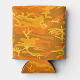 Porta-lata Orange Camo