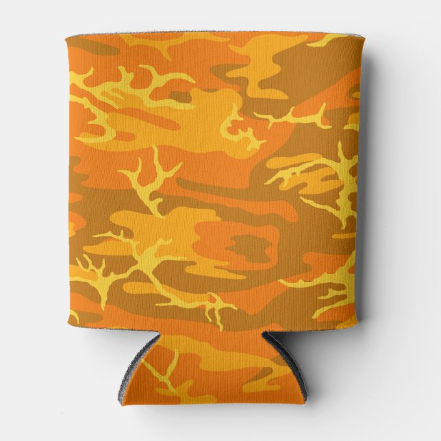 Porta-lata Orange Camo (Frente)